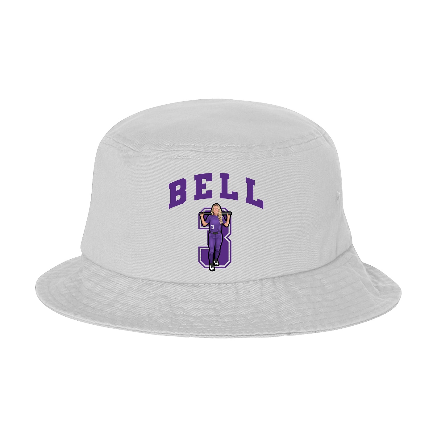 Bucket Cap — Number in White