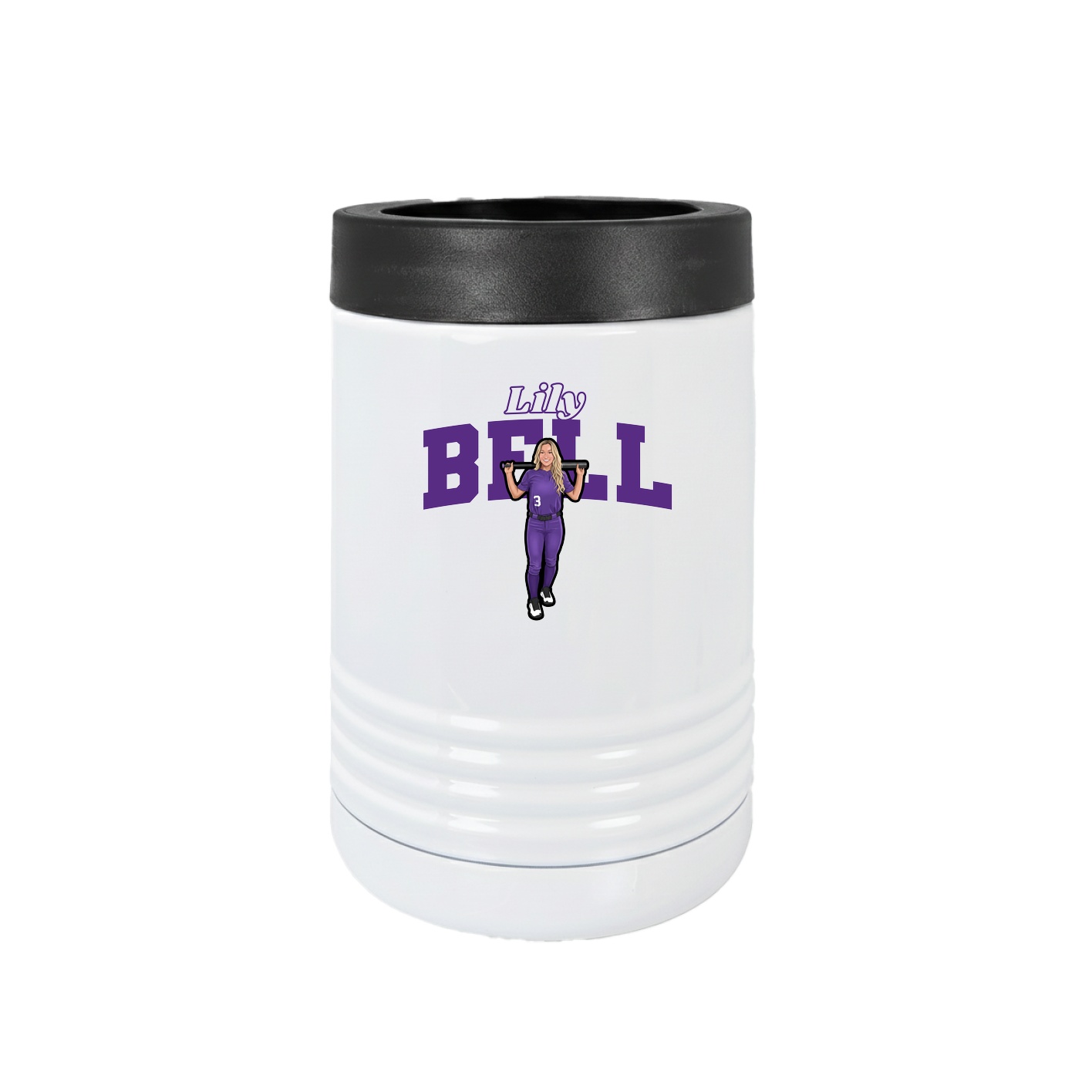 Beverage Holder — Name Arch in White