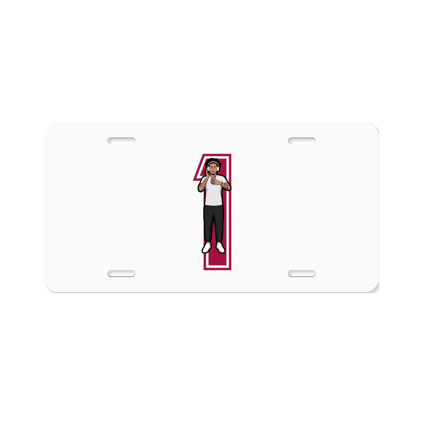 License Plate — Number in Classic