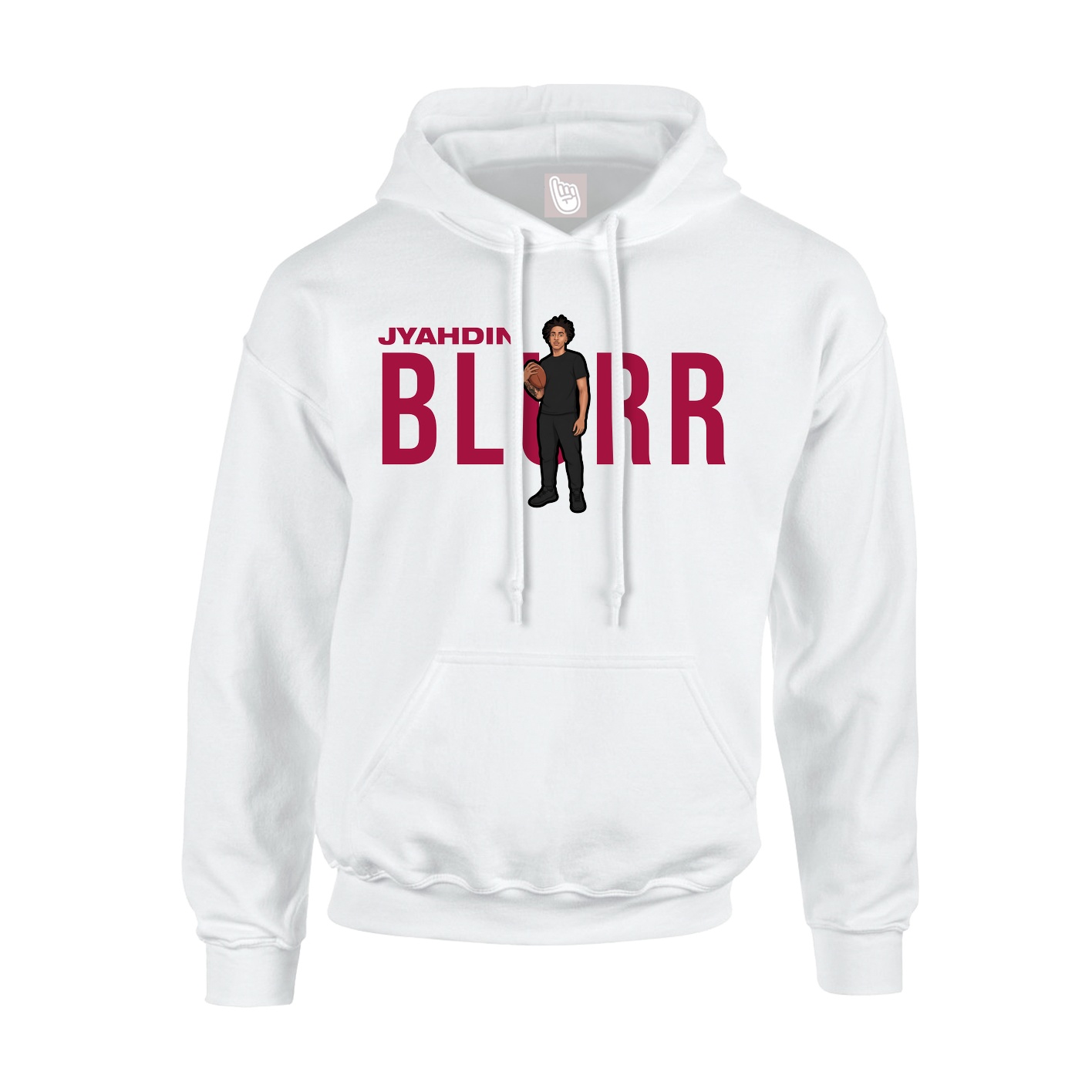 Hoodie — Player Name in White