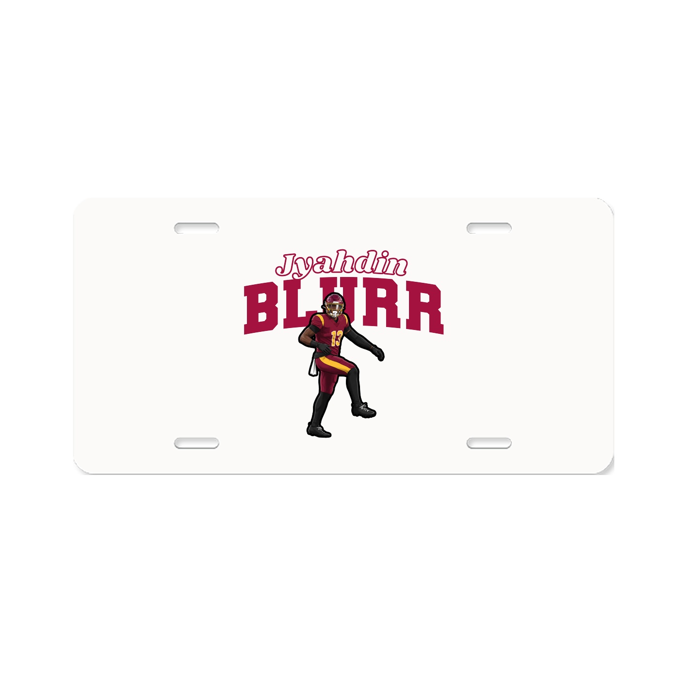License Plate — Name Arch in Classic