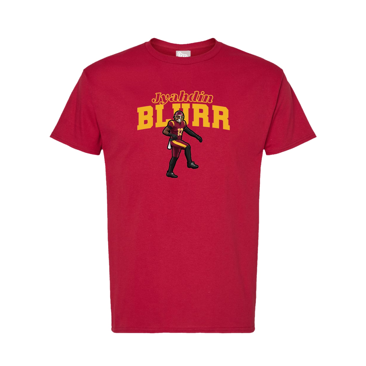Tee — Name Arch in Crimson