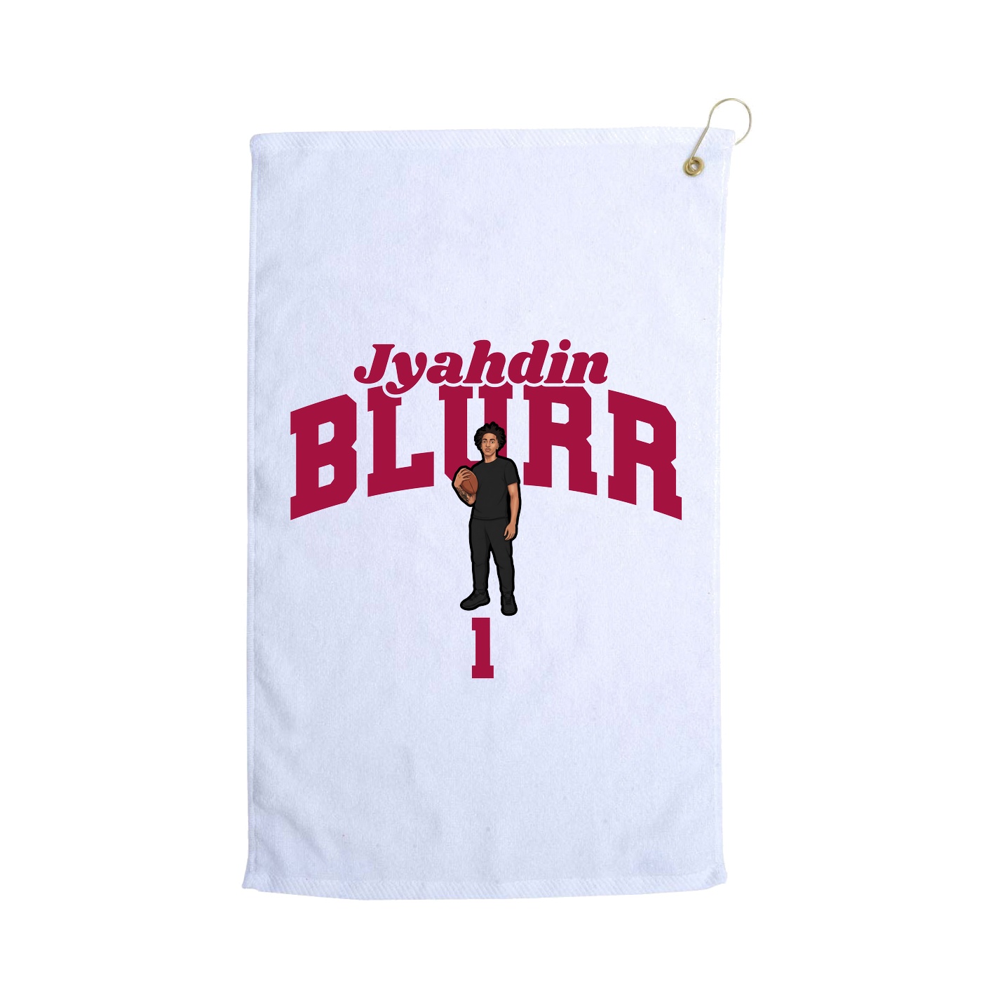 Golf Towel — Signature Arch in White