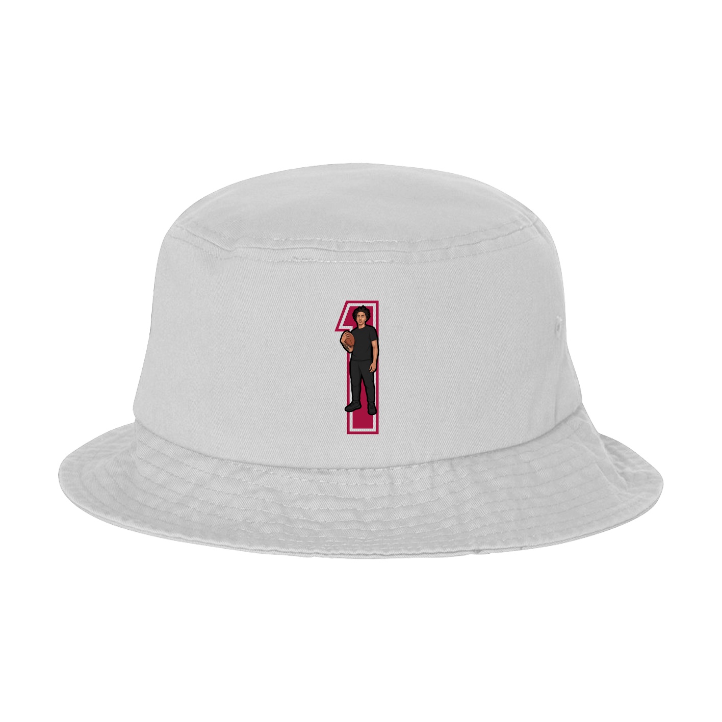 Bucket Cap — Number in White