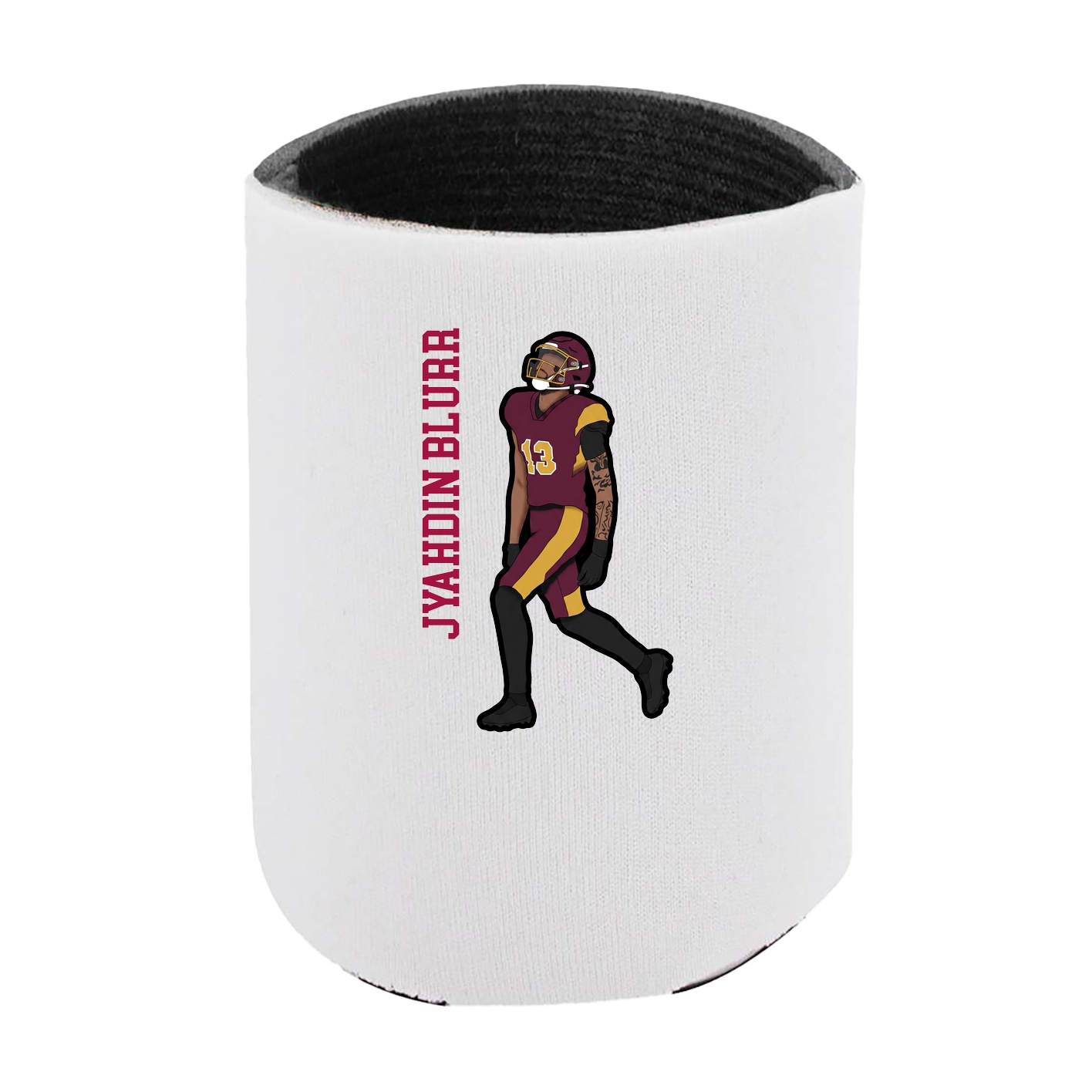 Can Holder — Name Vertical in White