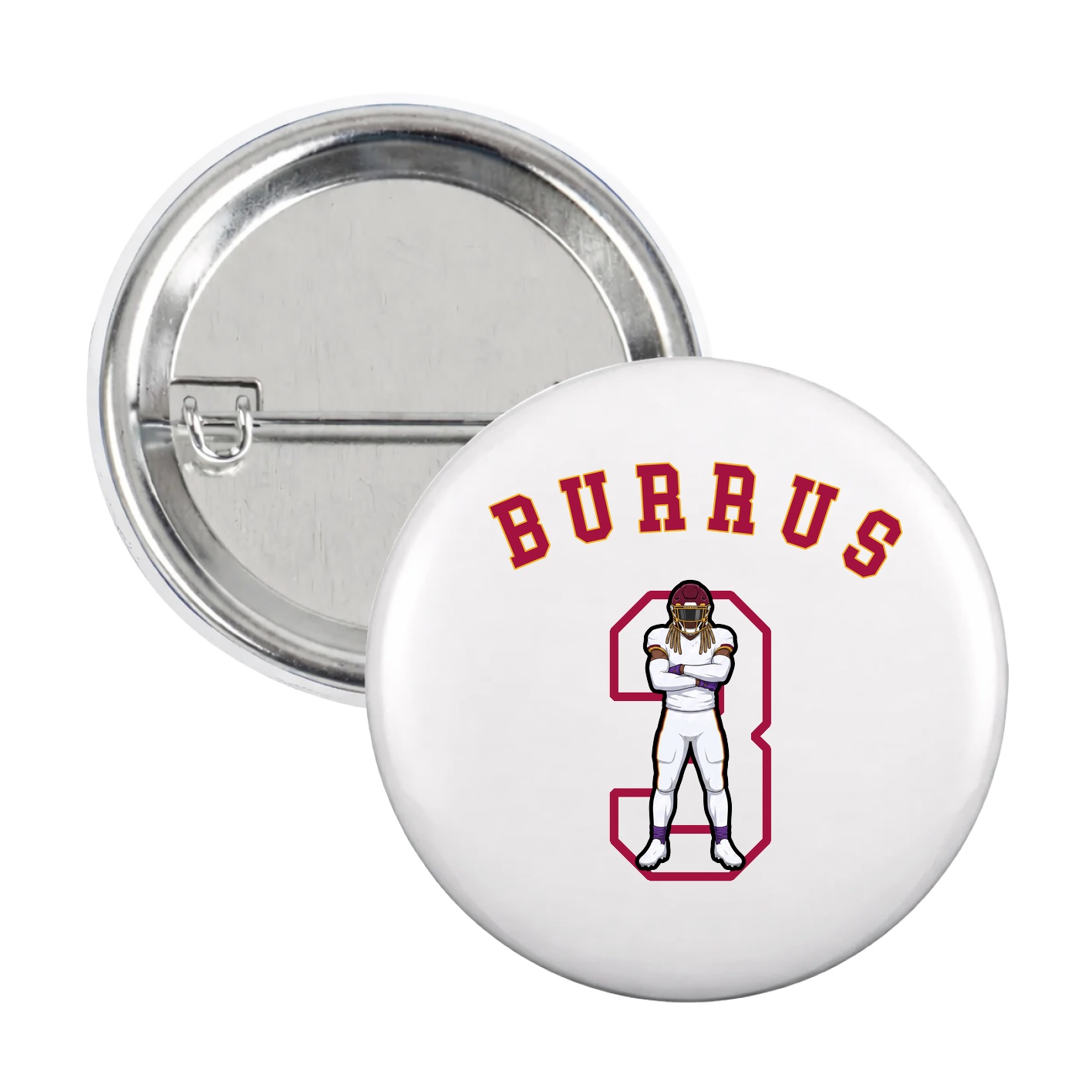 Game Day Button — Shirsey Arch in White