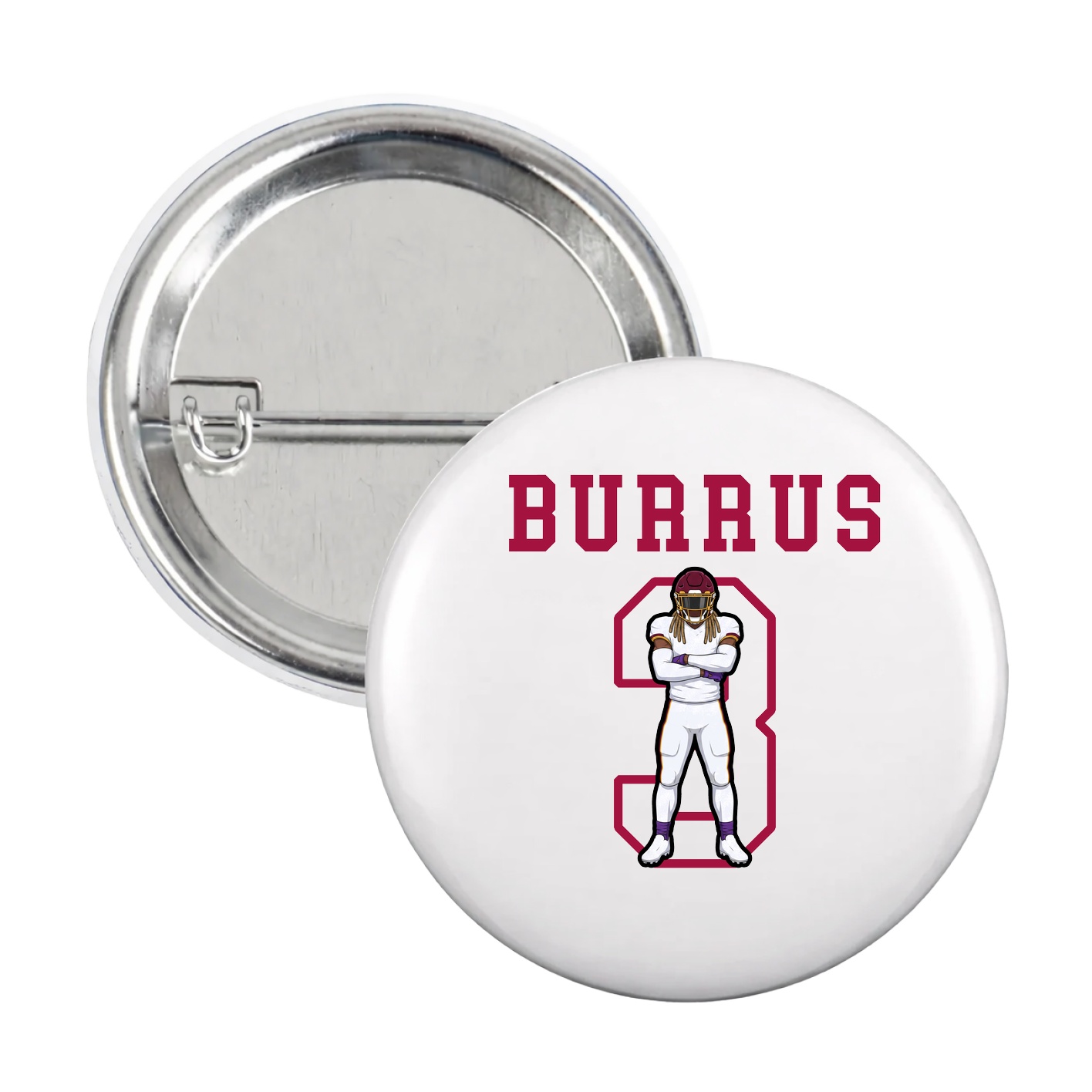 Game Day Button — Shirsey in White
