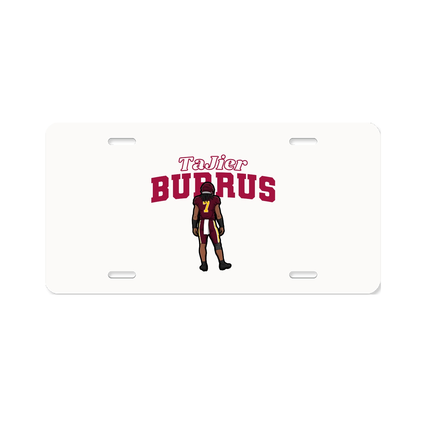 License Plate — Name Arch in Classic