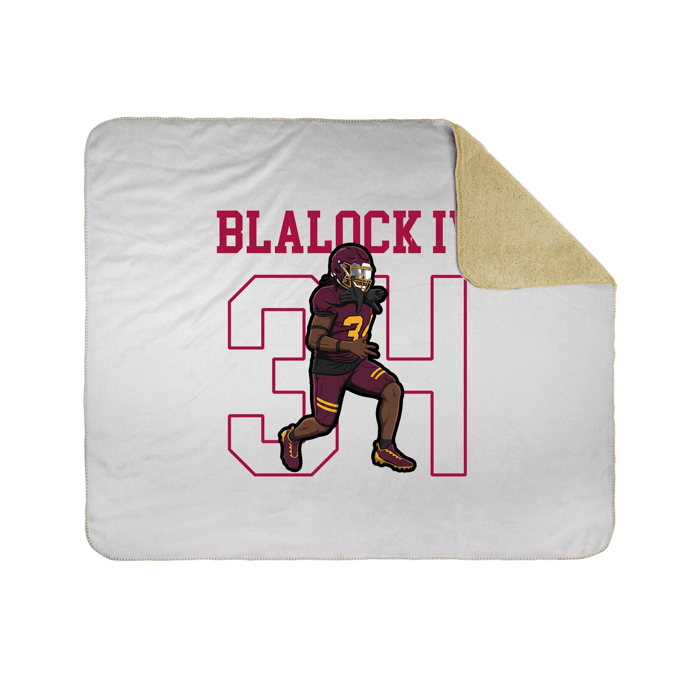 50x60 Sherpa Lined Throw Blanket