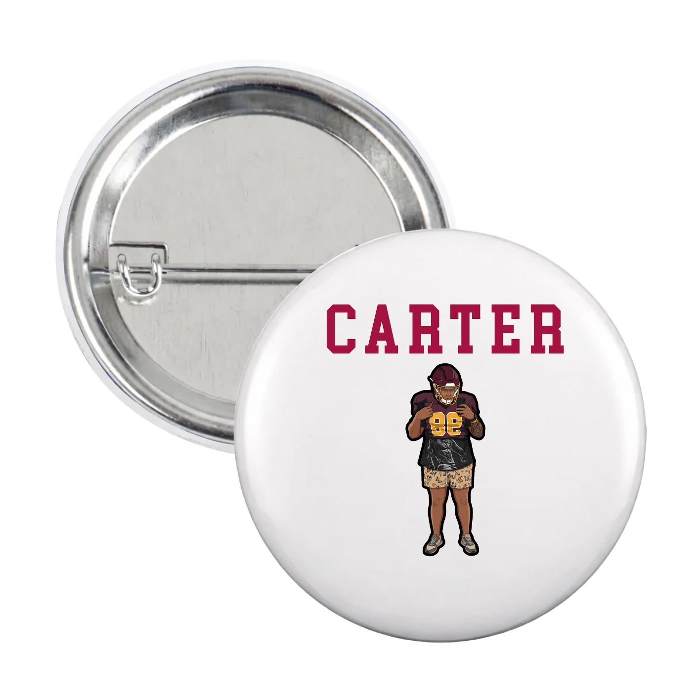 Game Day Button — Shirsey in White