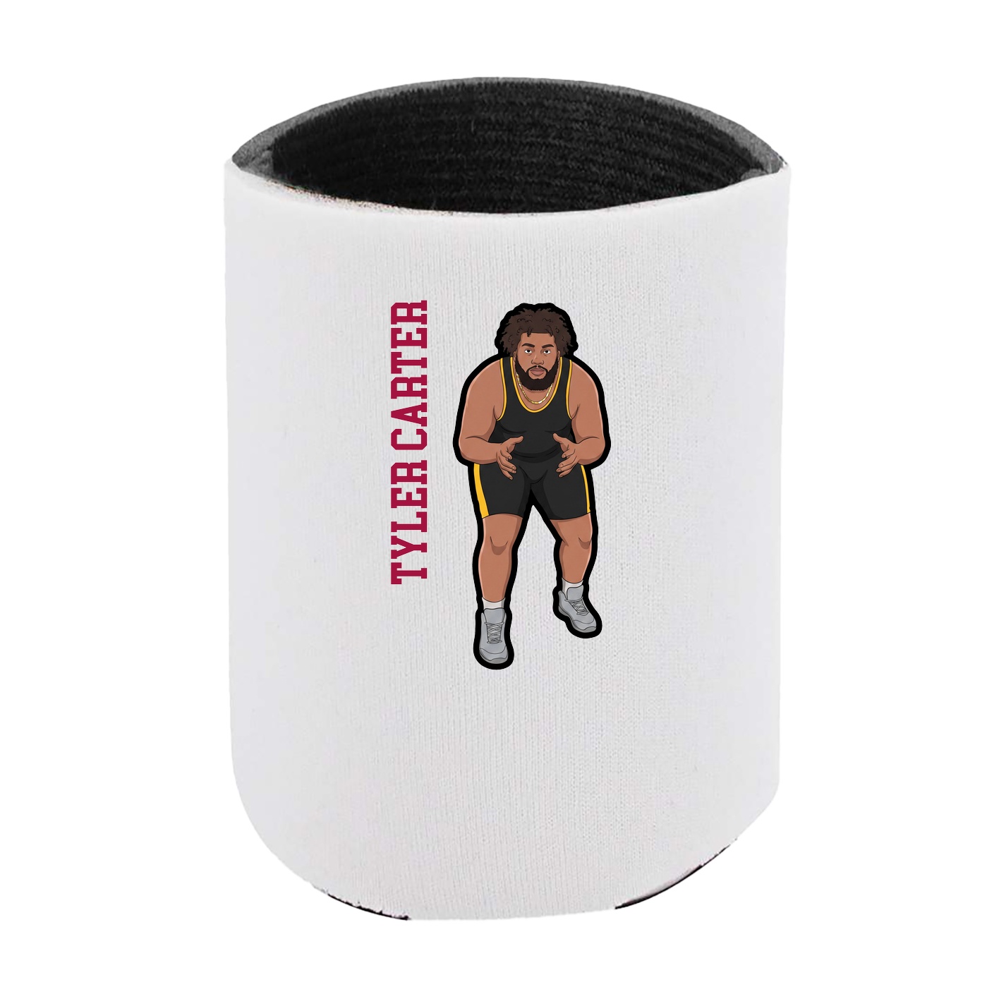 Can Holder — Name Vertical in White