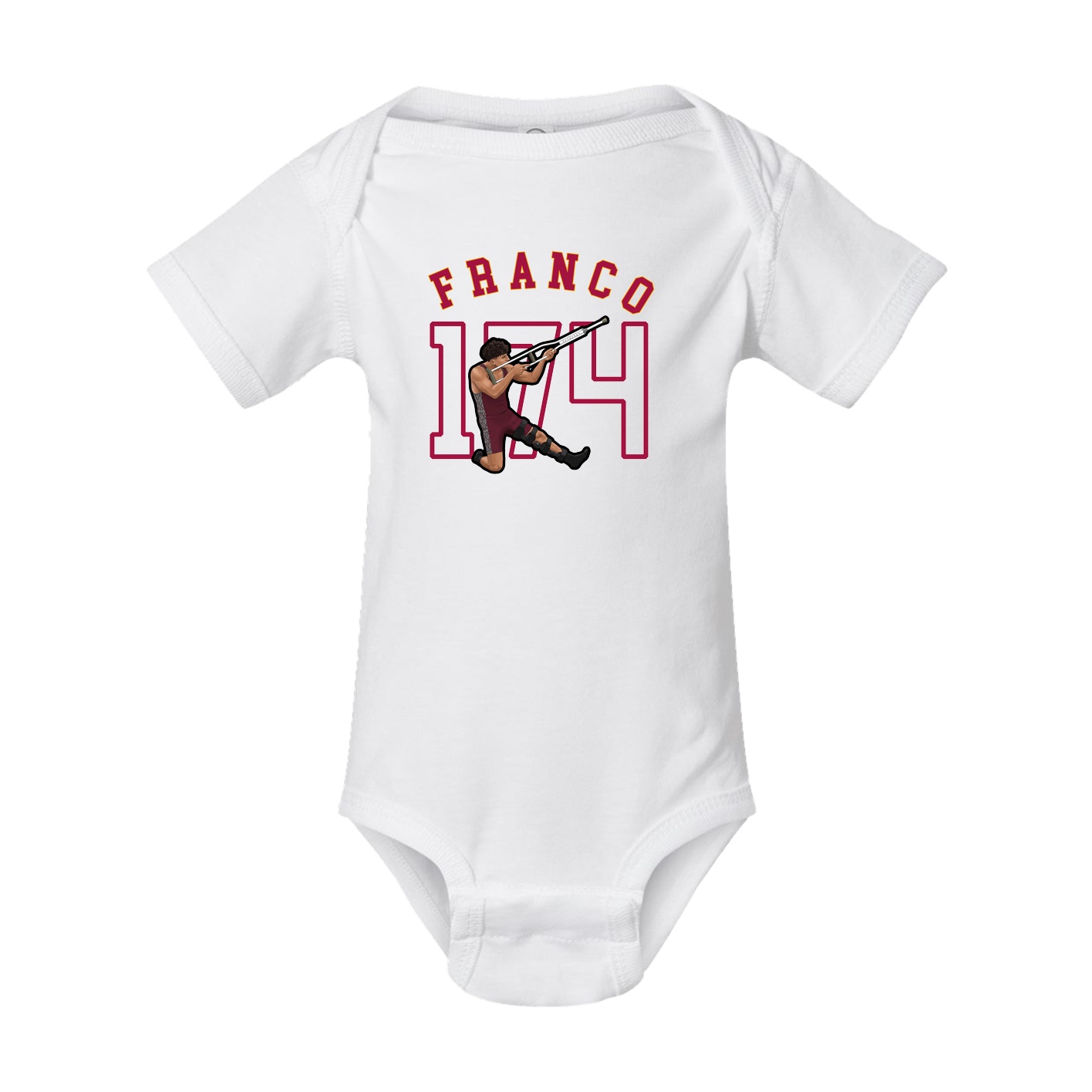 Baby Onesie — Shirsey Arch in White