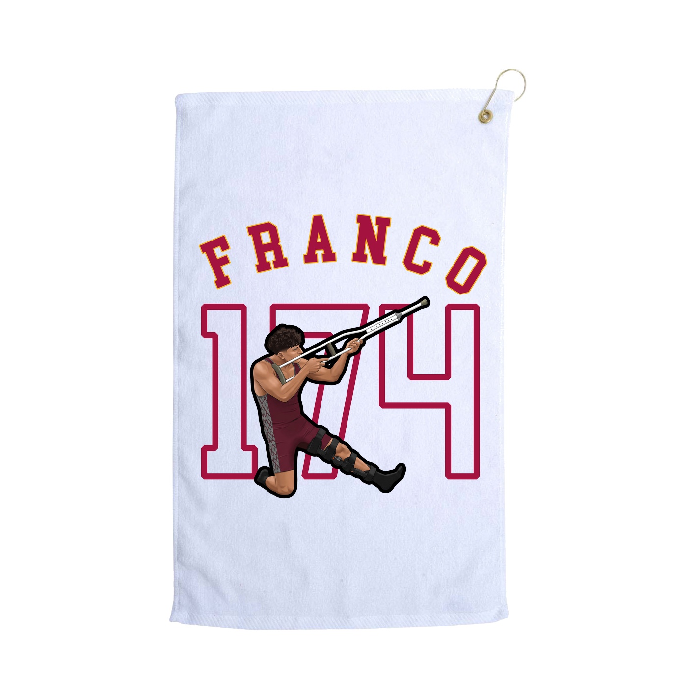 Golf Towel — Shirsey Arch in White