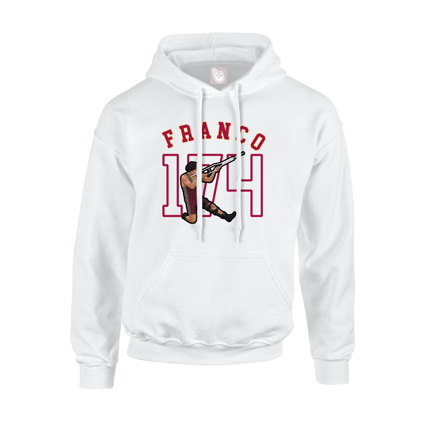Hoodie — Shirsey Arch in White
