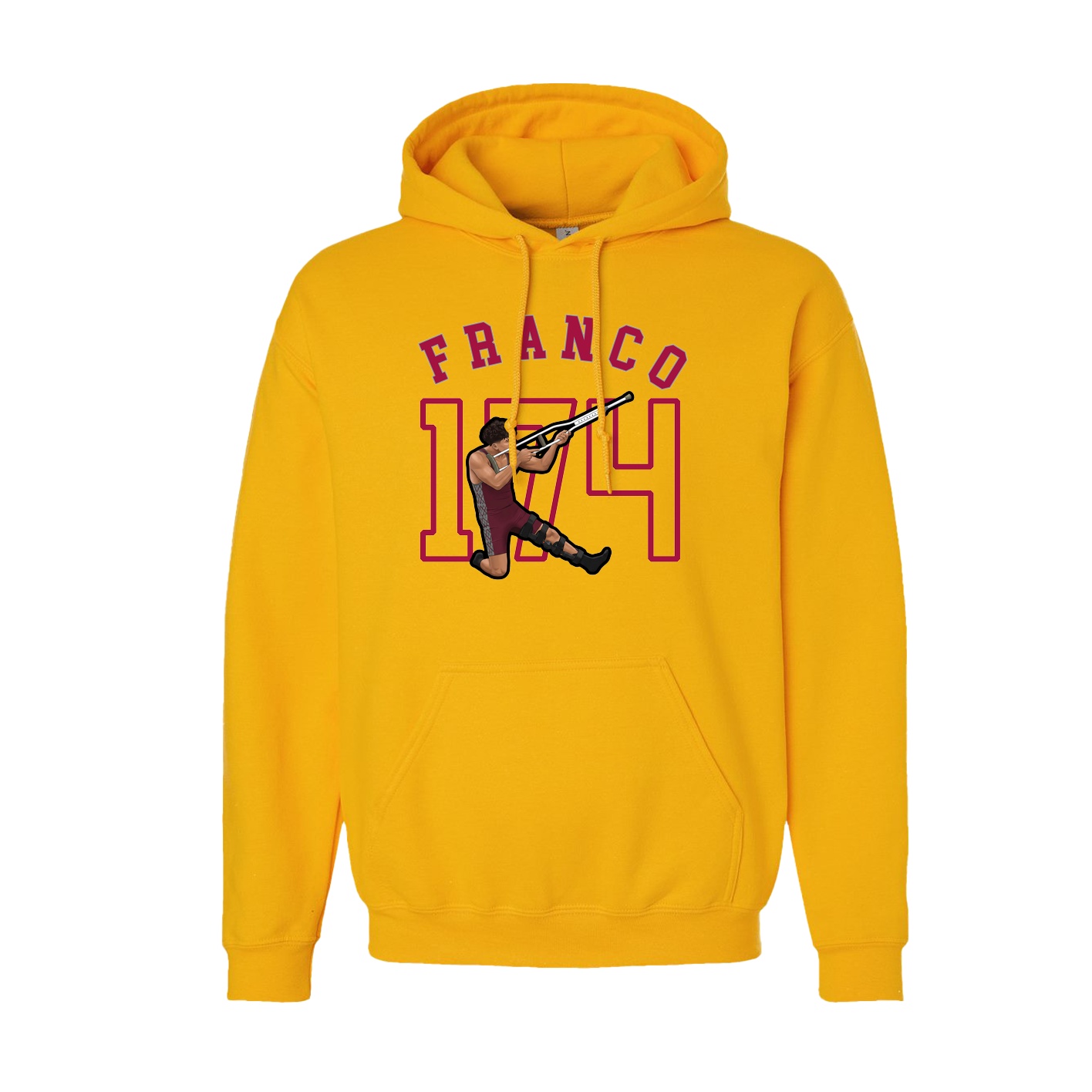 Youth Hoodie — Shirsey Arch in Gold