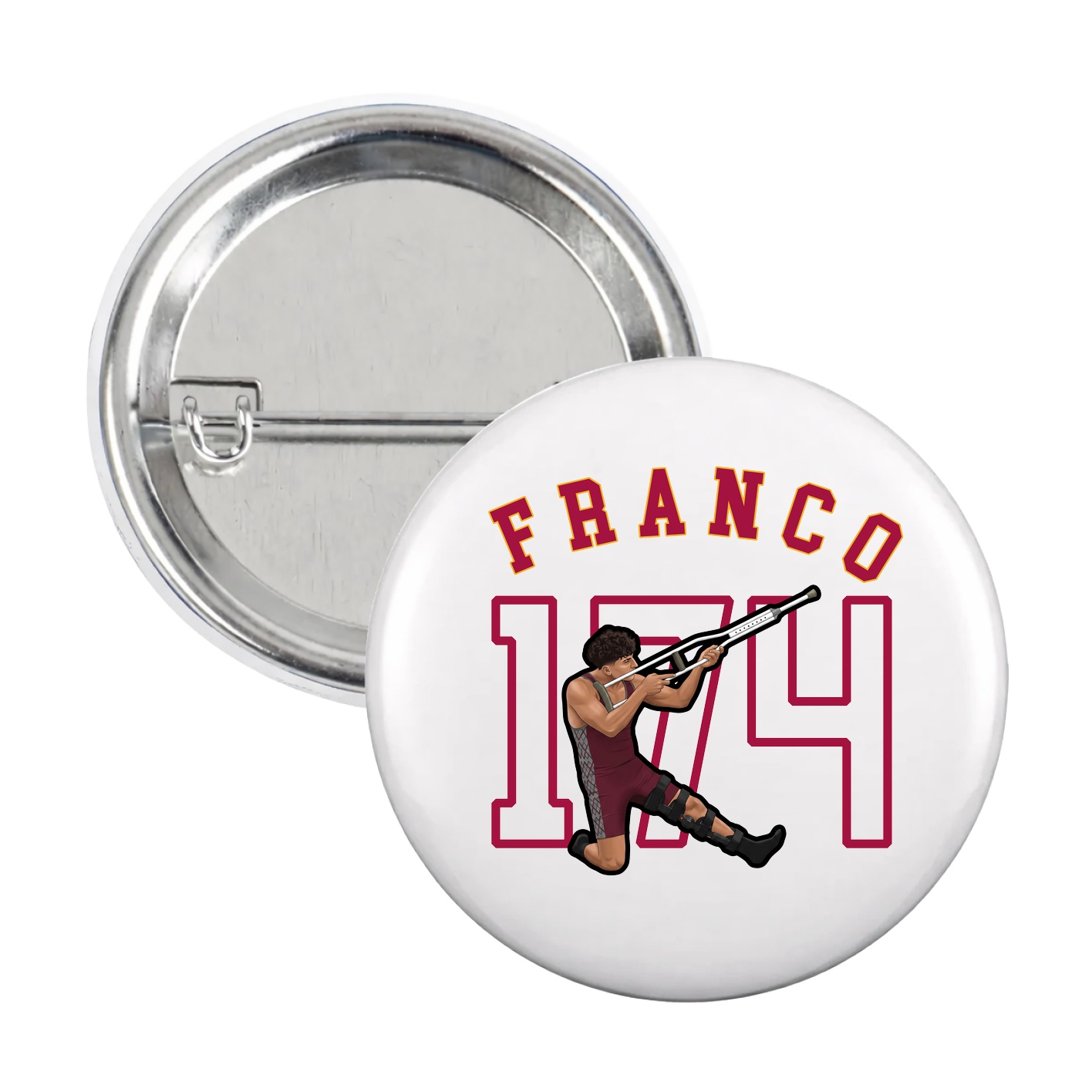 Game Day Button — Shirsey Arch in White