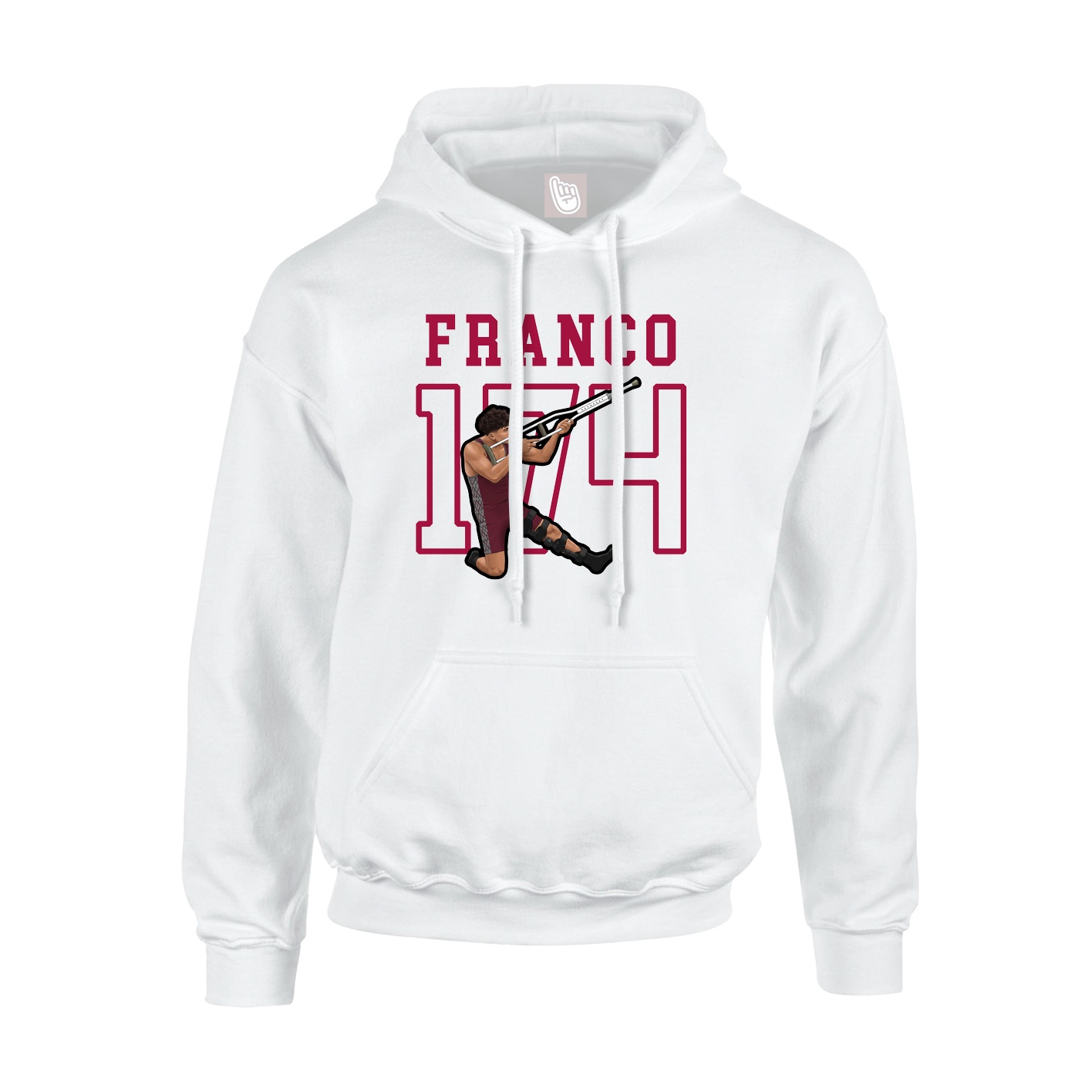 Hoodie — Shirsey in White