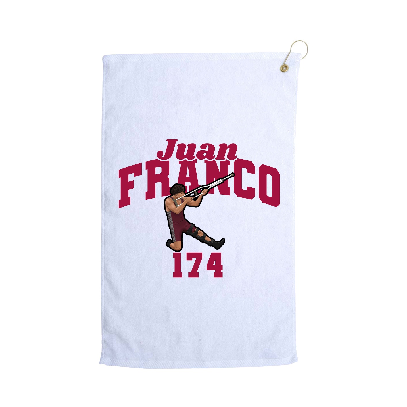 Golf Towel — Signature Arch in White