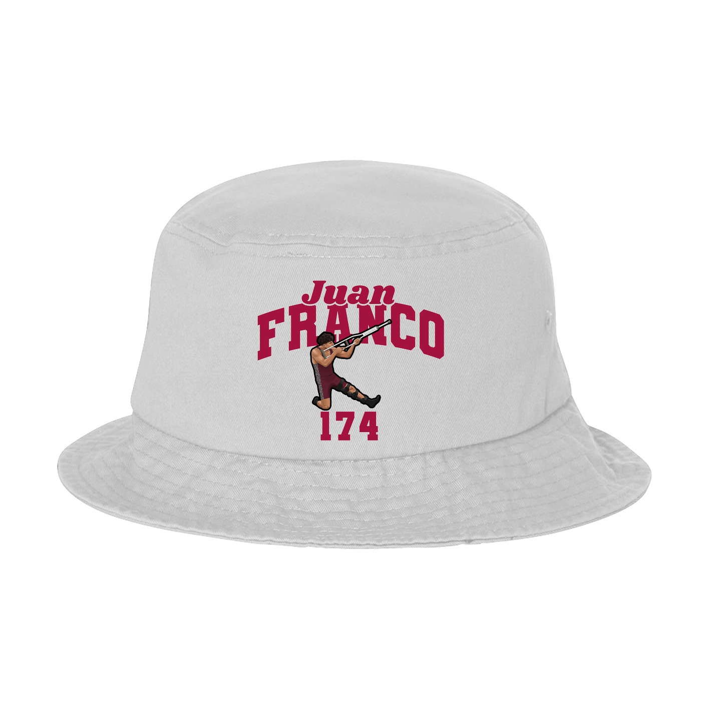 Bucket Cap — Signature Arch in White