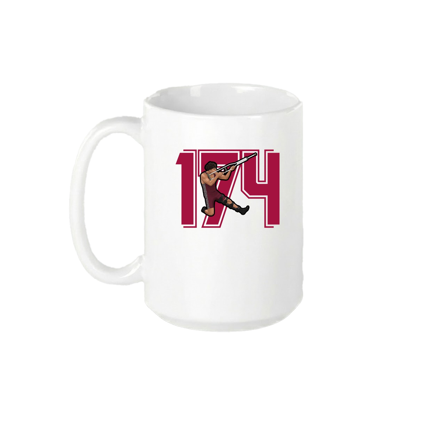 15oz Coffee Mug — Number in White