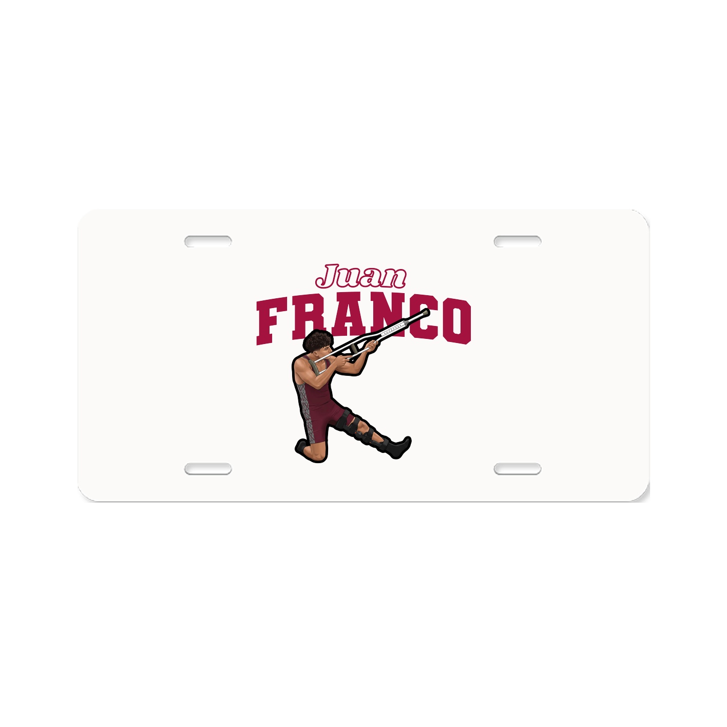 License Plate — Name Arch in Classic