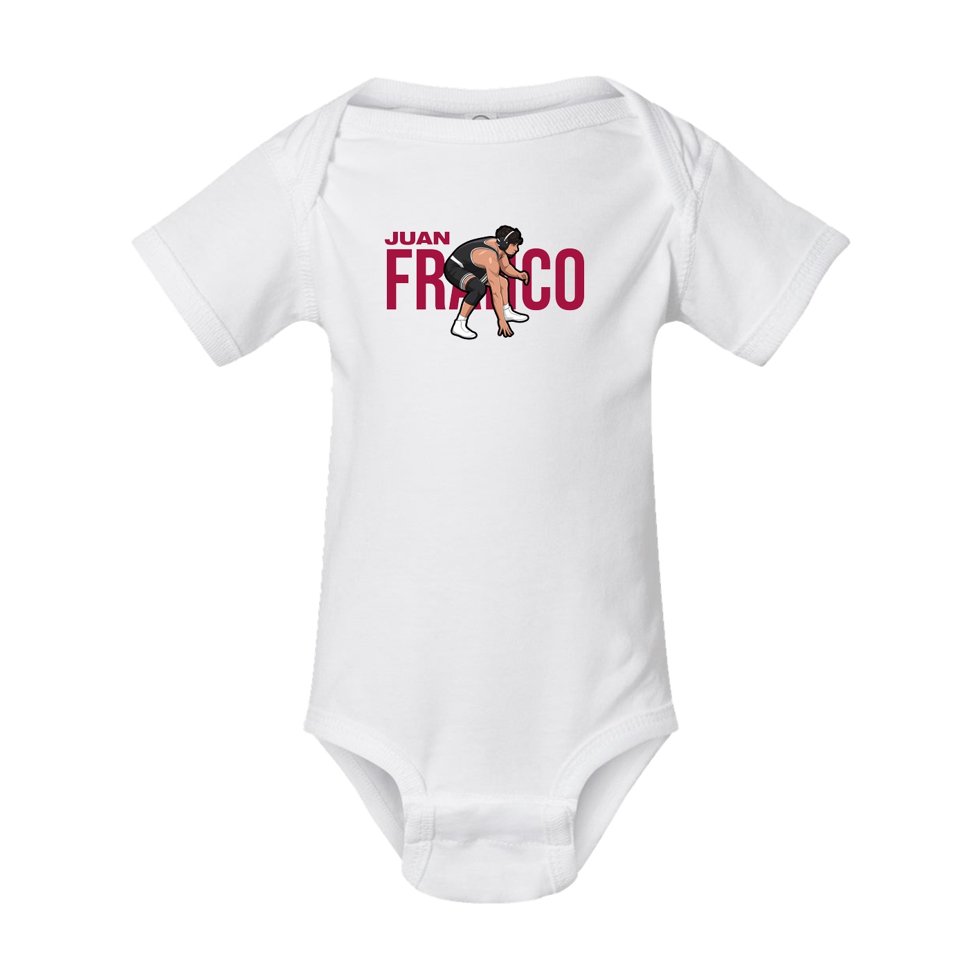 Baby Onesie — Player Name in White