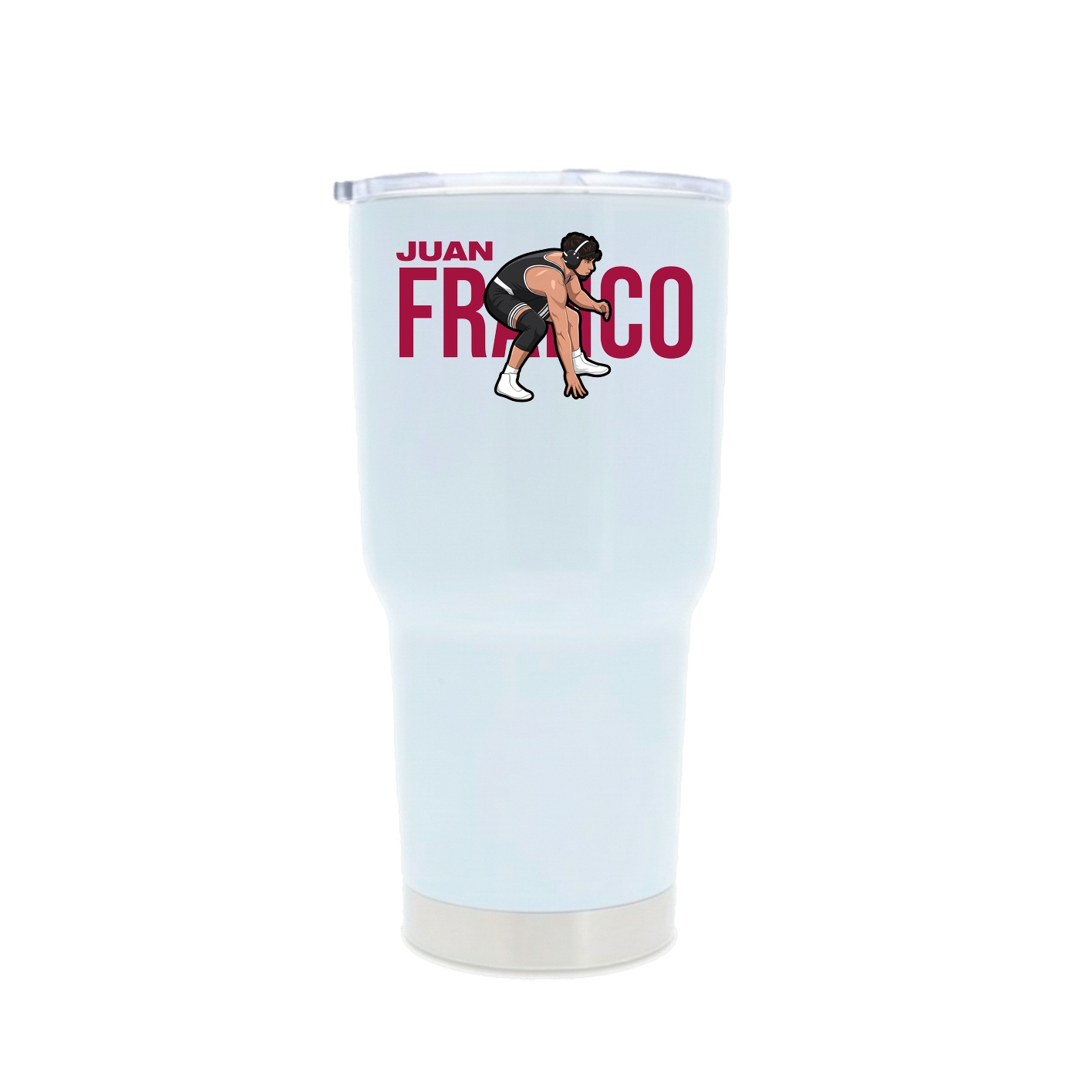 30oz Stainless Steel Tumbler — Player Name in White
