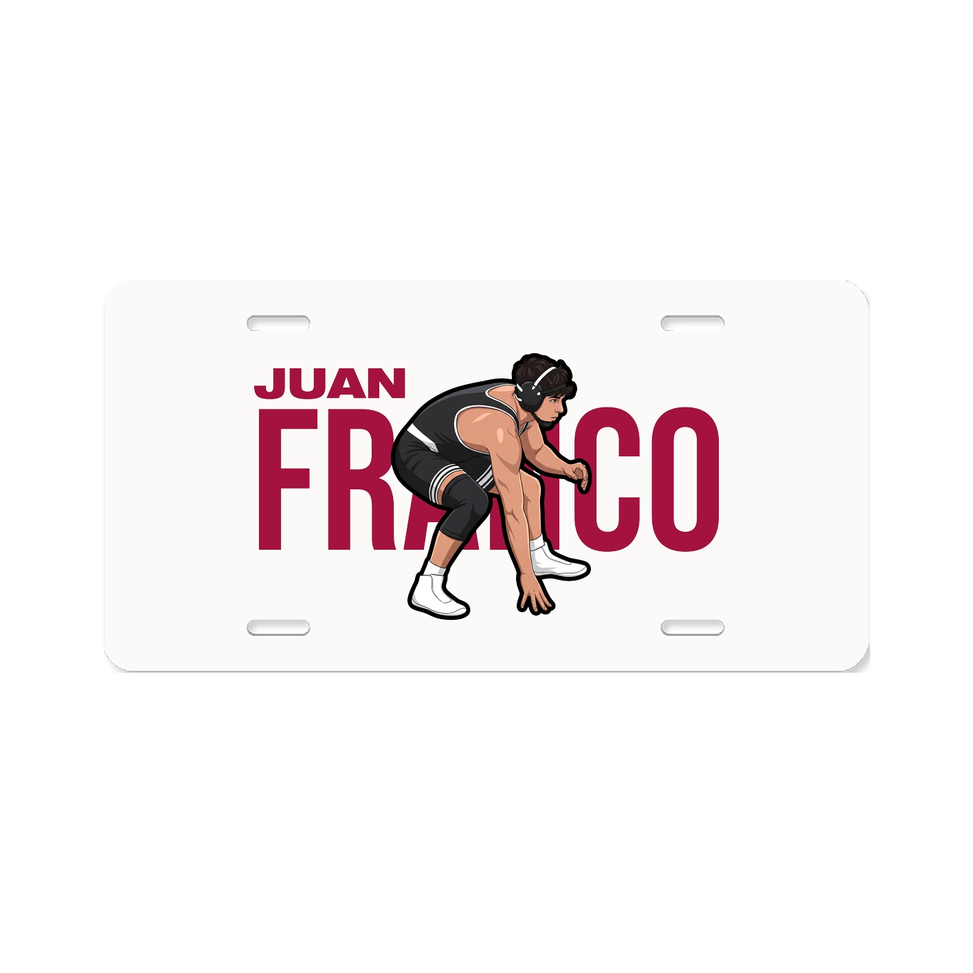License Plate — Player Name in Classic