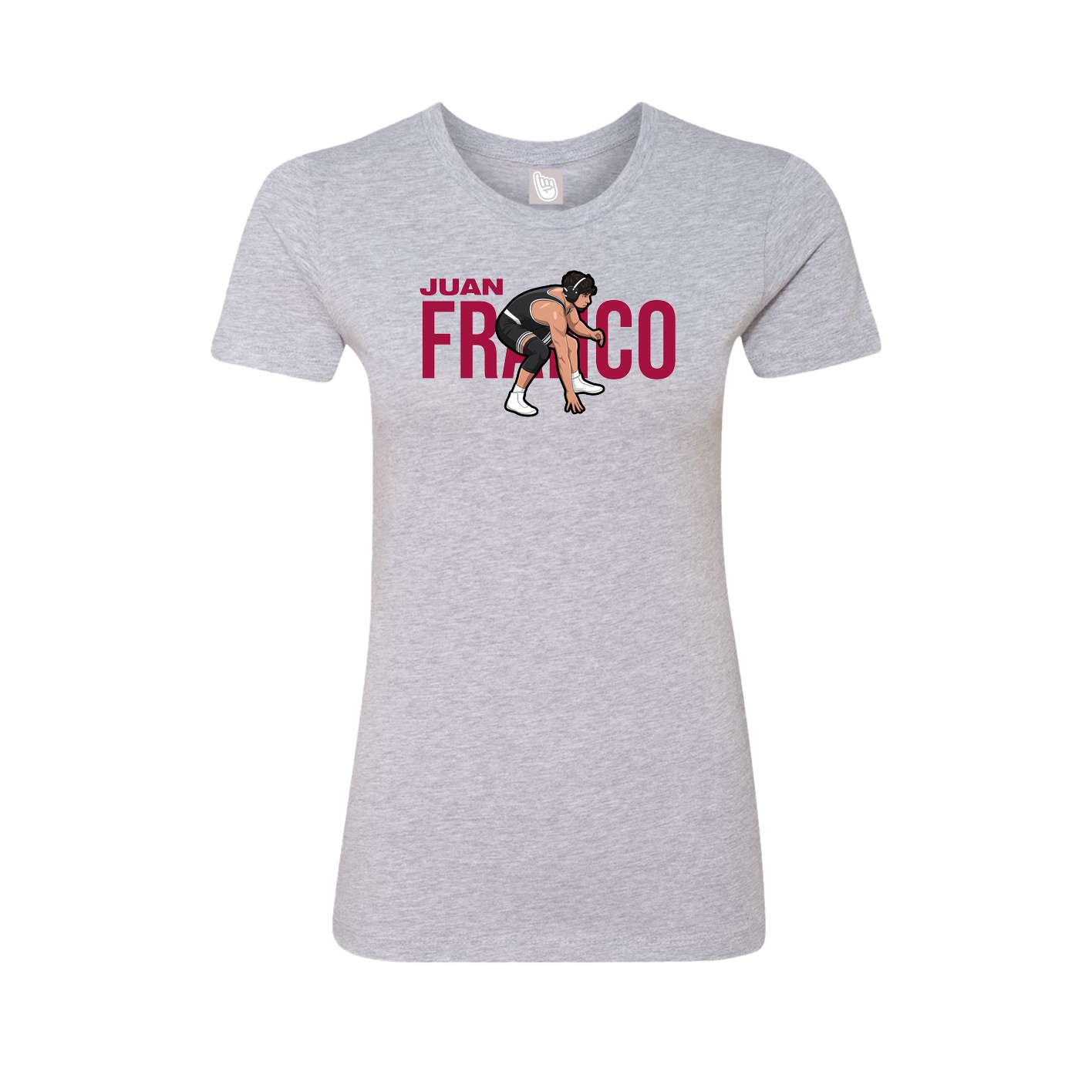 Womens Tee — Player Name in Grey