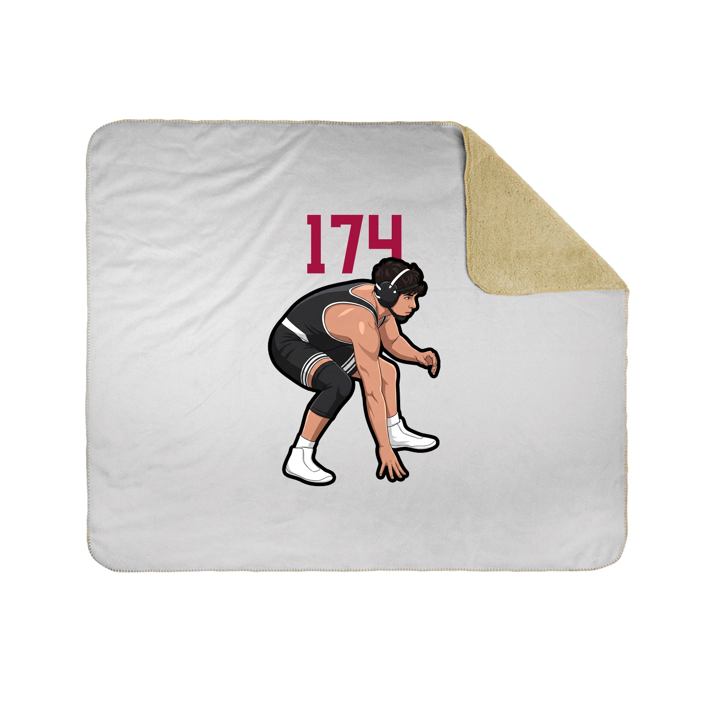 Throw Blanket — Number Top in White