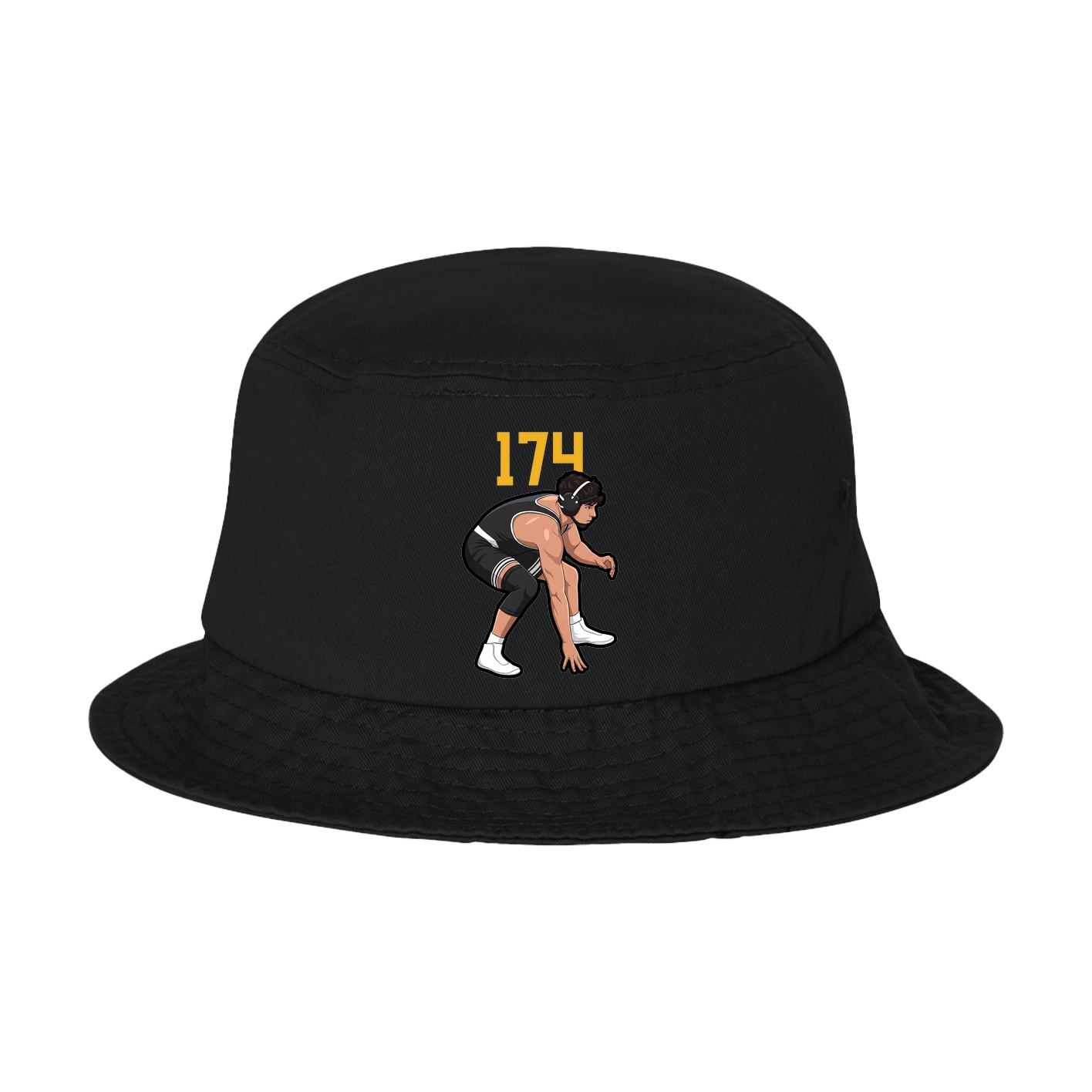 Bucket Cap — Number Top in Black