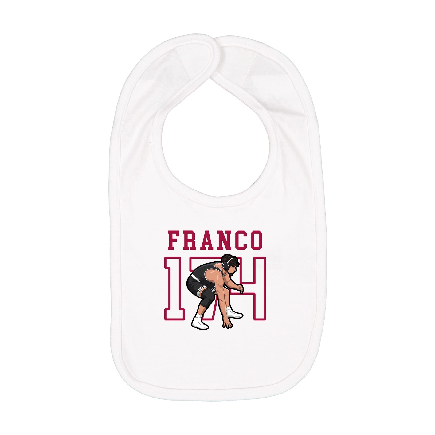 Infant Bib — Shirsey in White