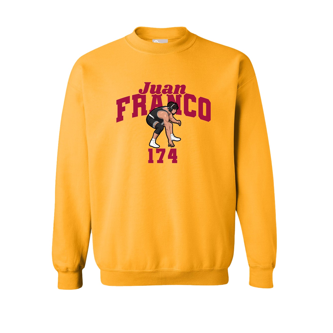 Fleece Crew — Signature Arch in Gold