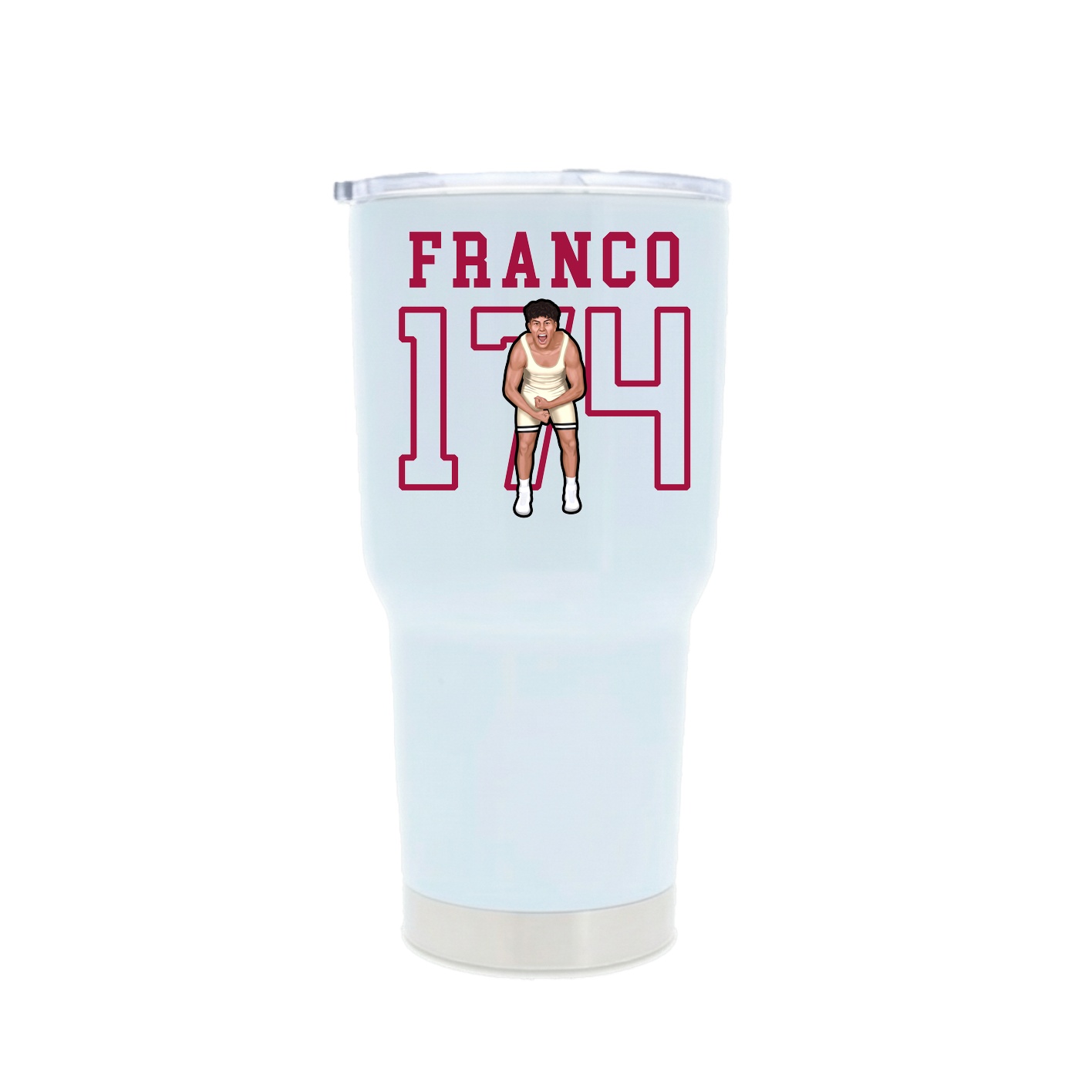 30oz Stainless Steel Tumbler — Shirsey in White
