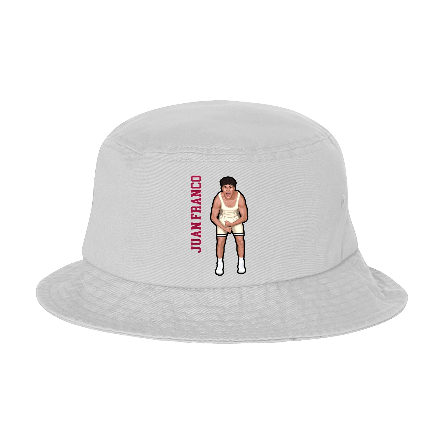 Bucket Cap — Name Vertical in White