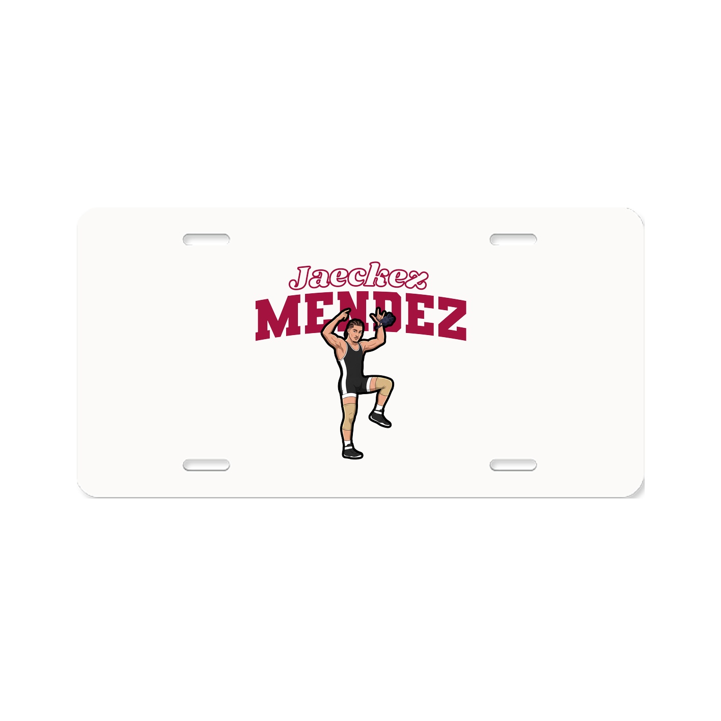 License Plate — Name Arch in Classic