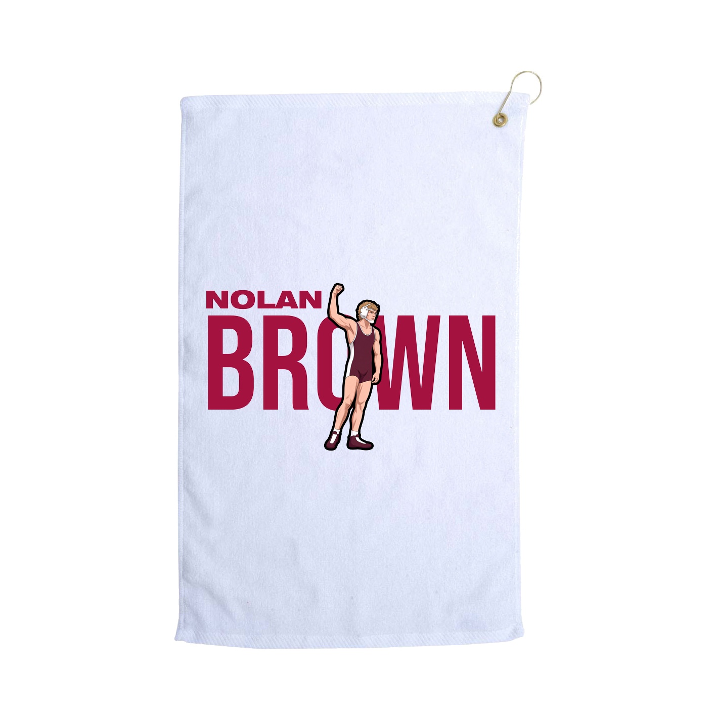 Golf Towel — Player Name in White