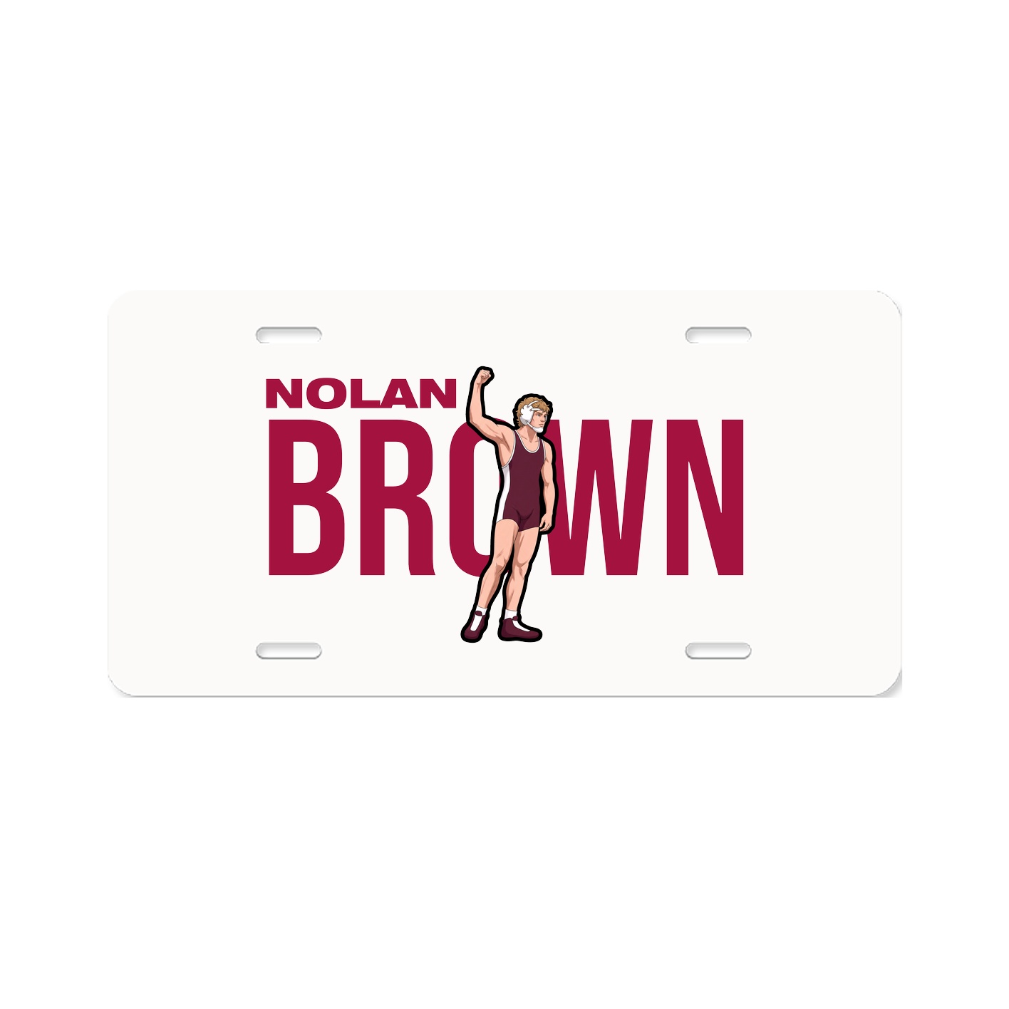 License Plate — Player Name in Classic