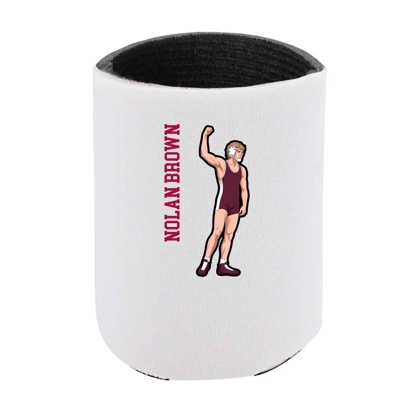 Can Holder — Name Vertical in White