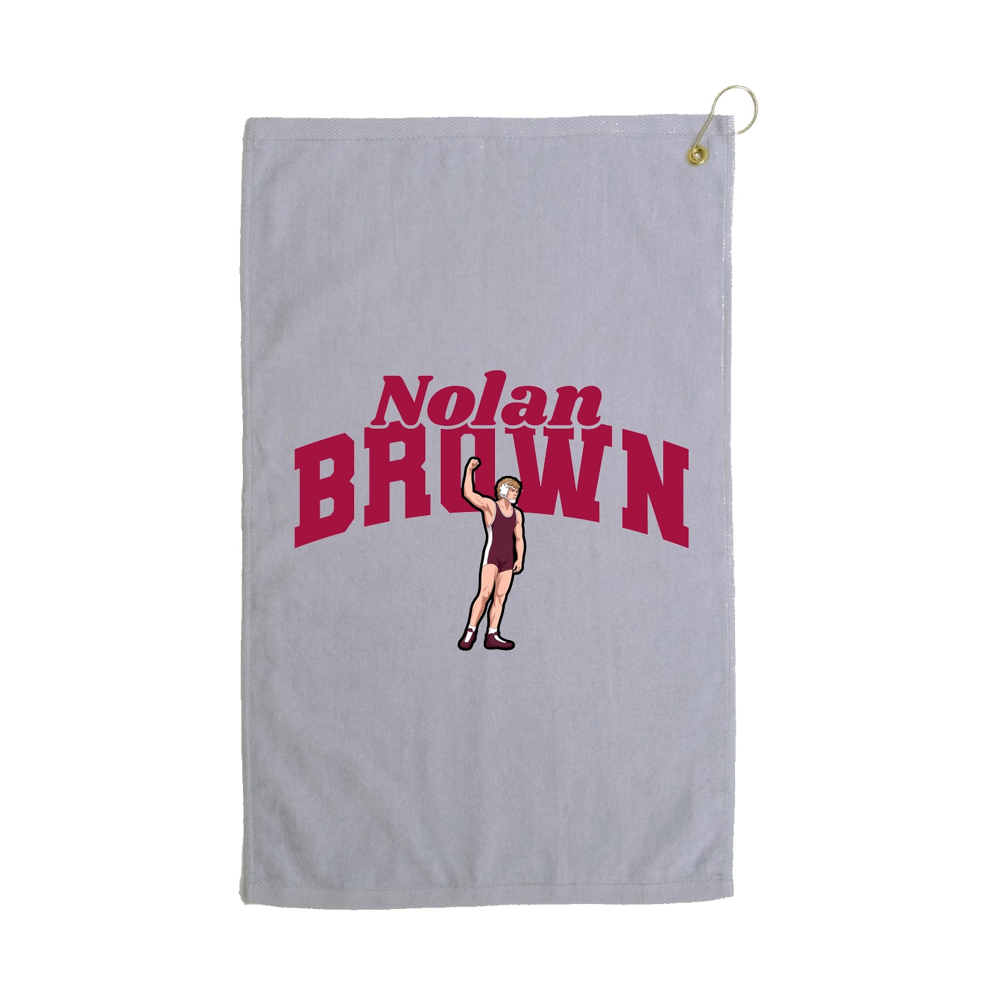 Golf Towel — Signature Arch in Grey
