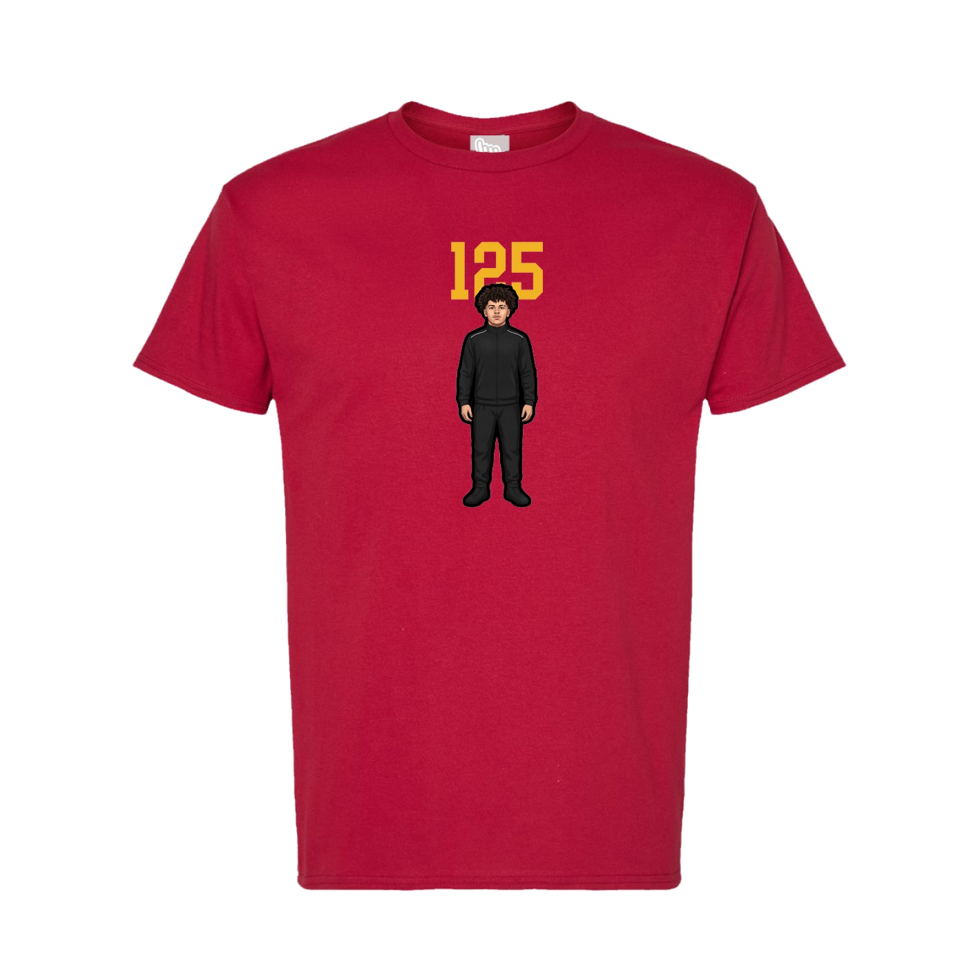 Tee — Number Top in Crimson
