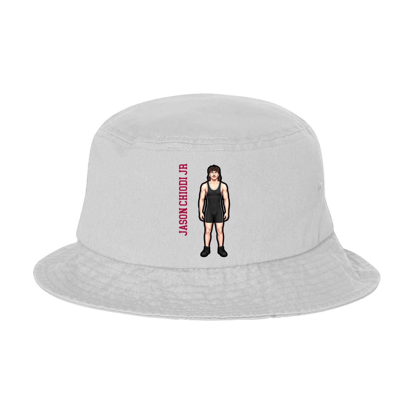 Bucket Cap — Name Vertical in White