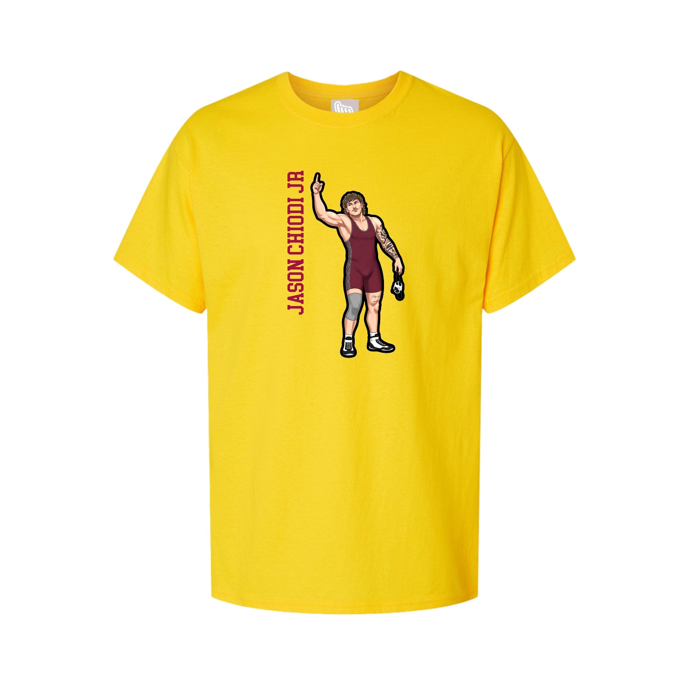 Youth Tee — Name Vertical in Gold