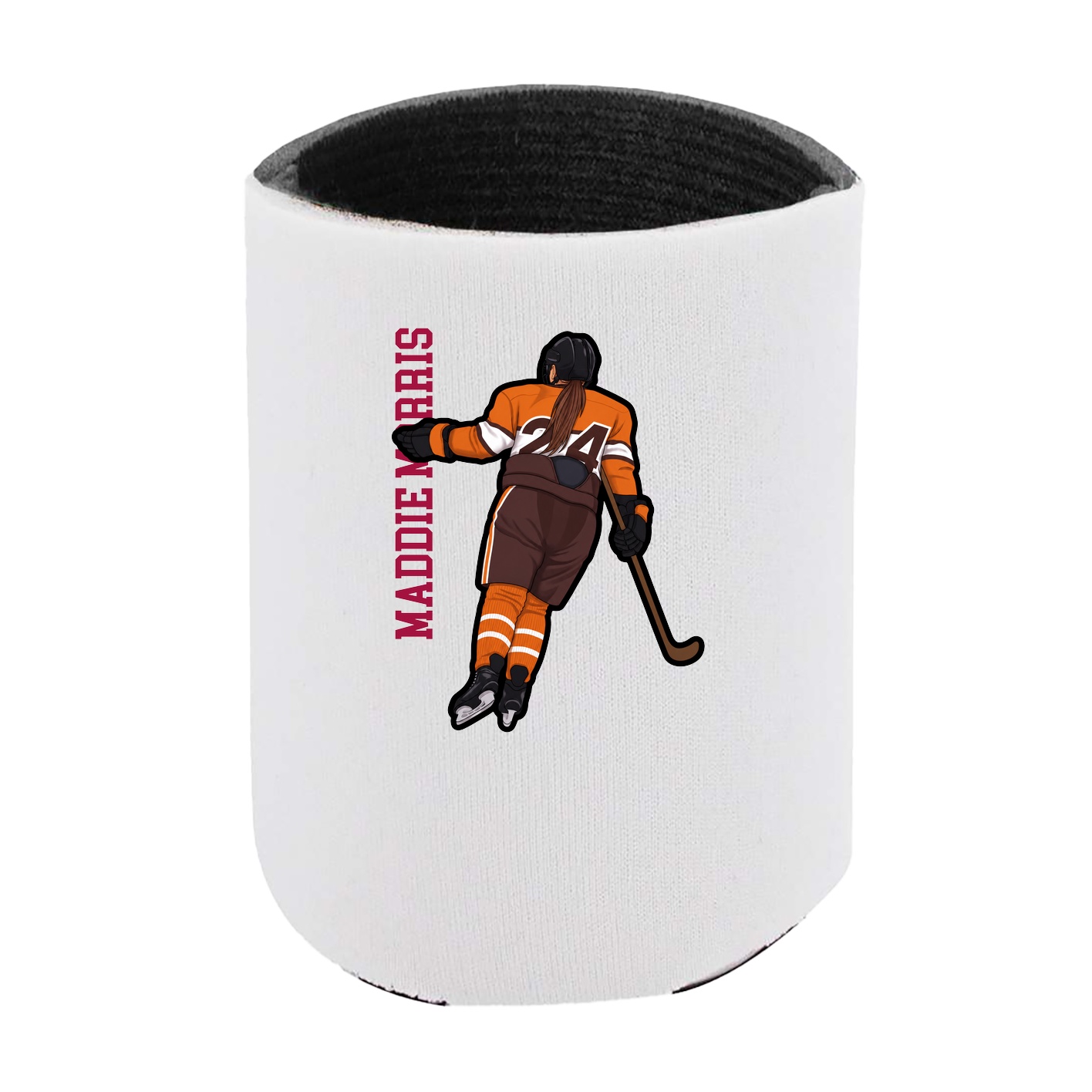 Can Holder — Name Vertical in White