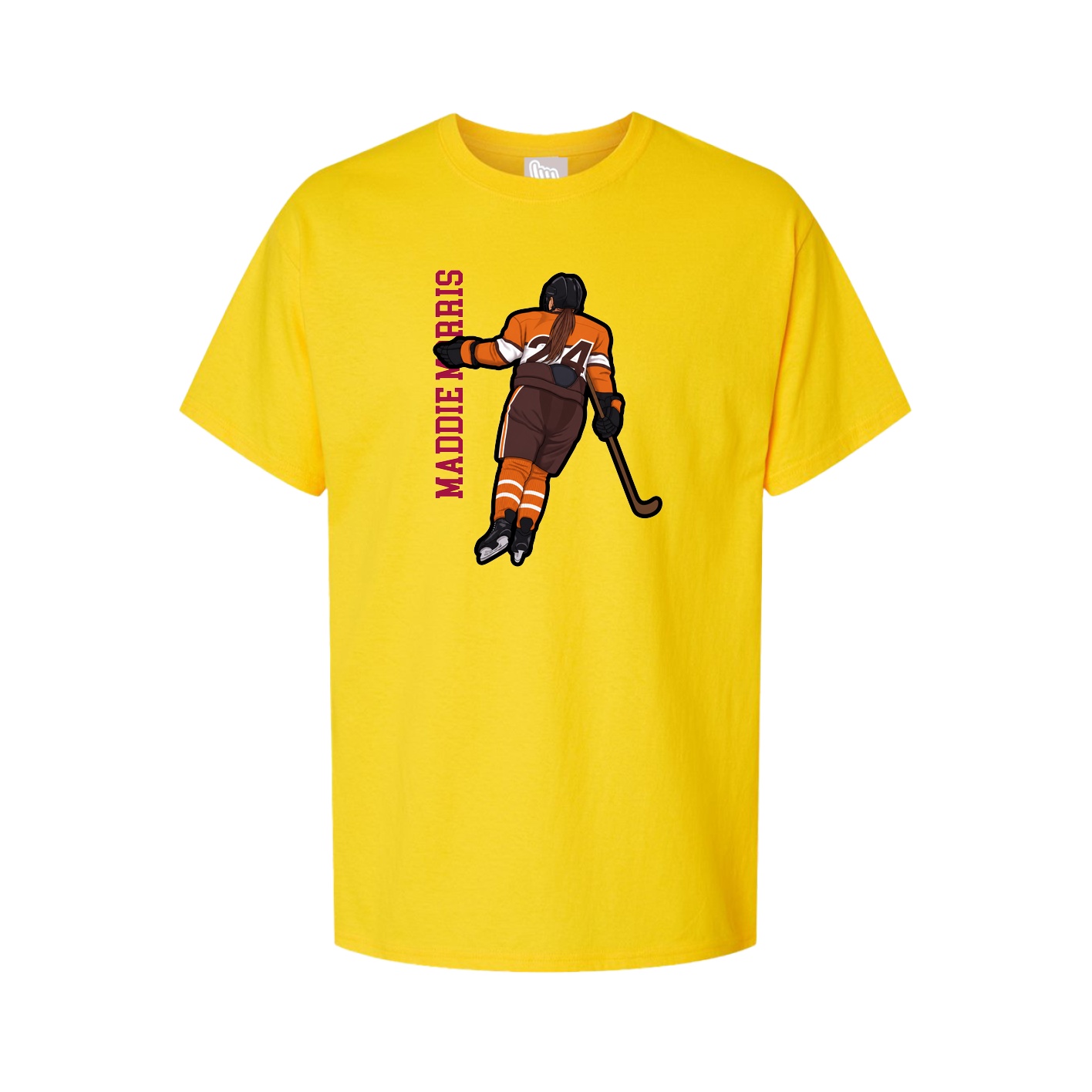 Tee — Name Vertical in Gold
