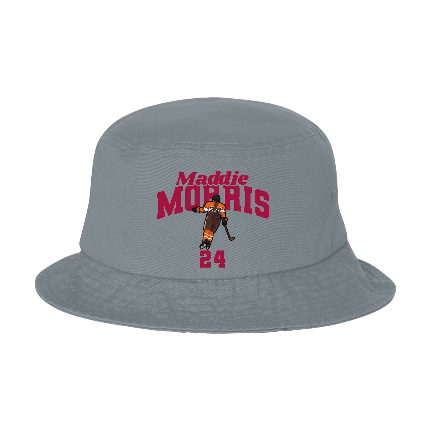 Bucket Cap — Signature Arch in Grey