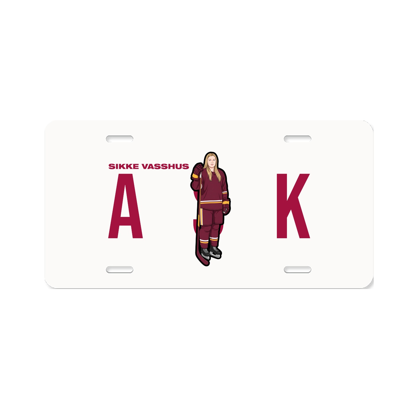 License Plate — Player Name in Classic