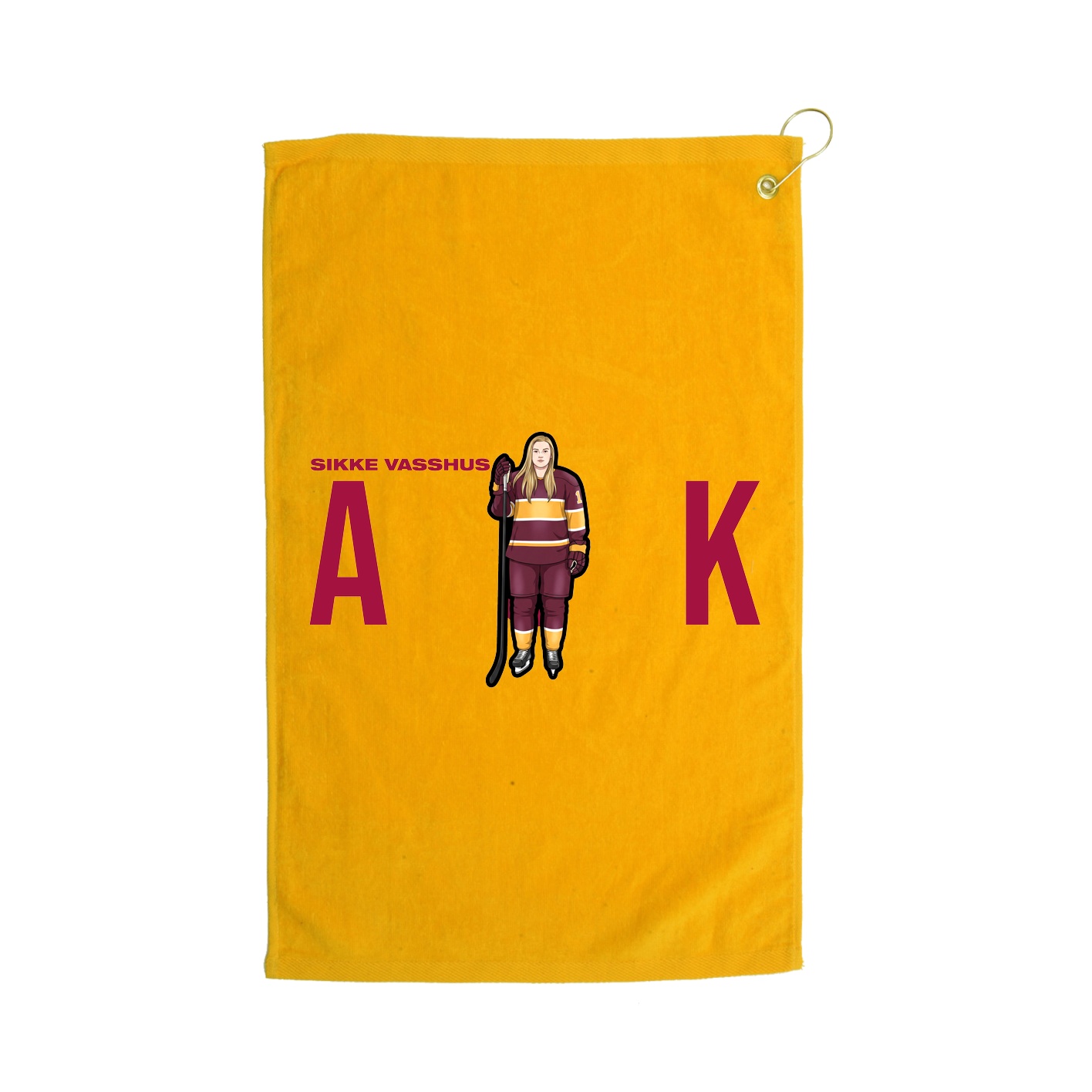 Golf Towel — Player Name in Gold