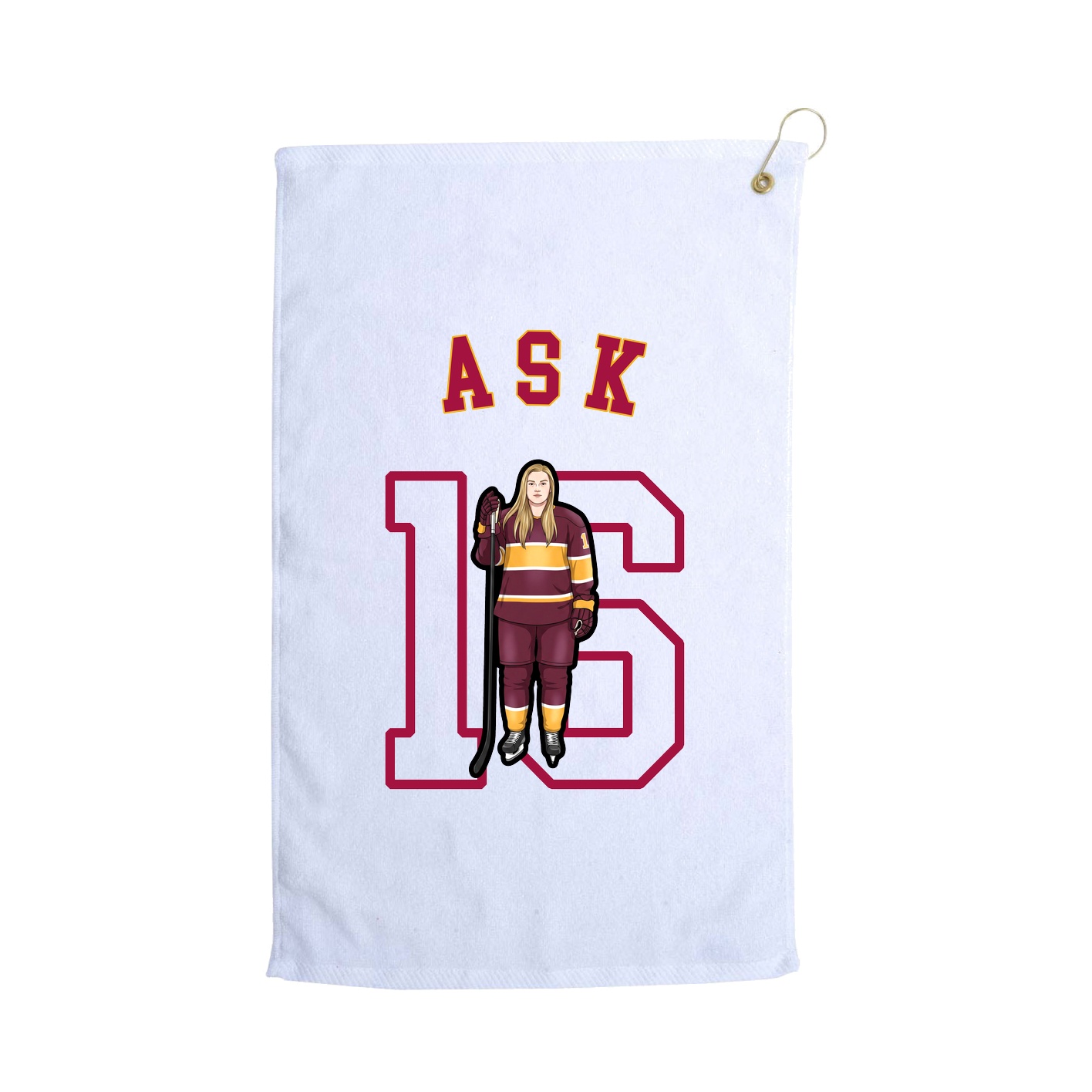 Golf Towel — Shirsey Arch in White