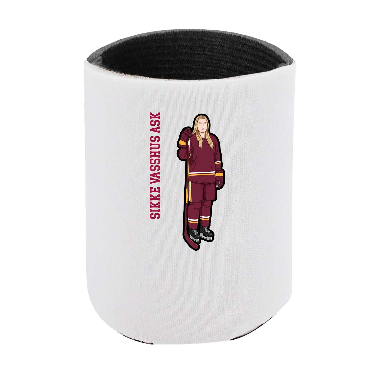 Can Holder — Name Vertical in White